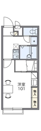 レオパレスハーレー　モリの物件間取画像